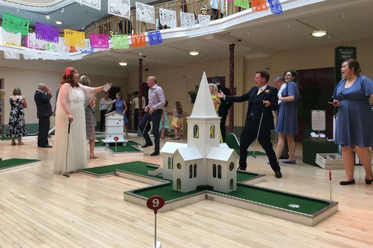 Indoor Portable Mini Golf Hire - Kings Hall Winter Gardens - Ilkley