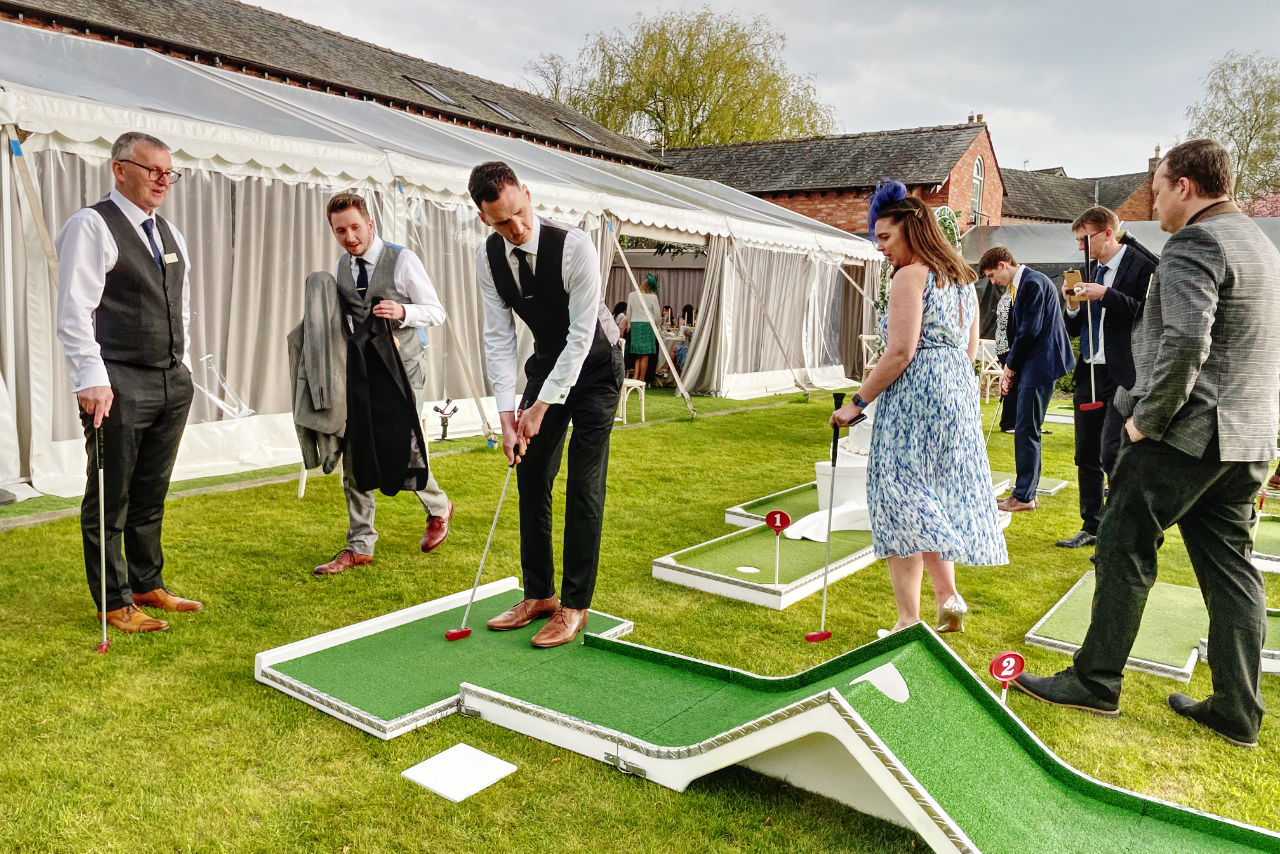The Holford Estate Wedding Venue Cheshire mobile crazy golf