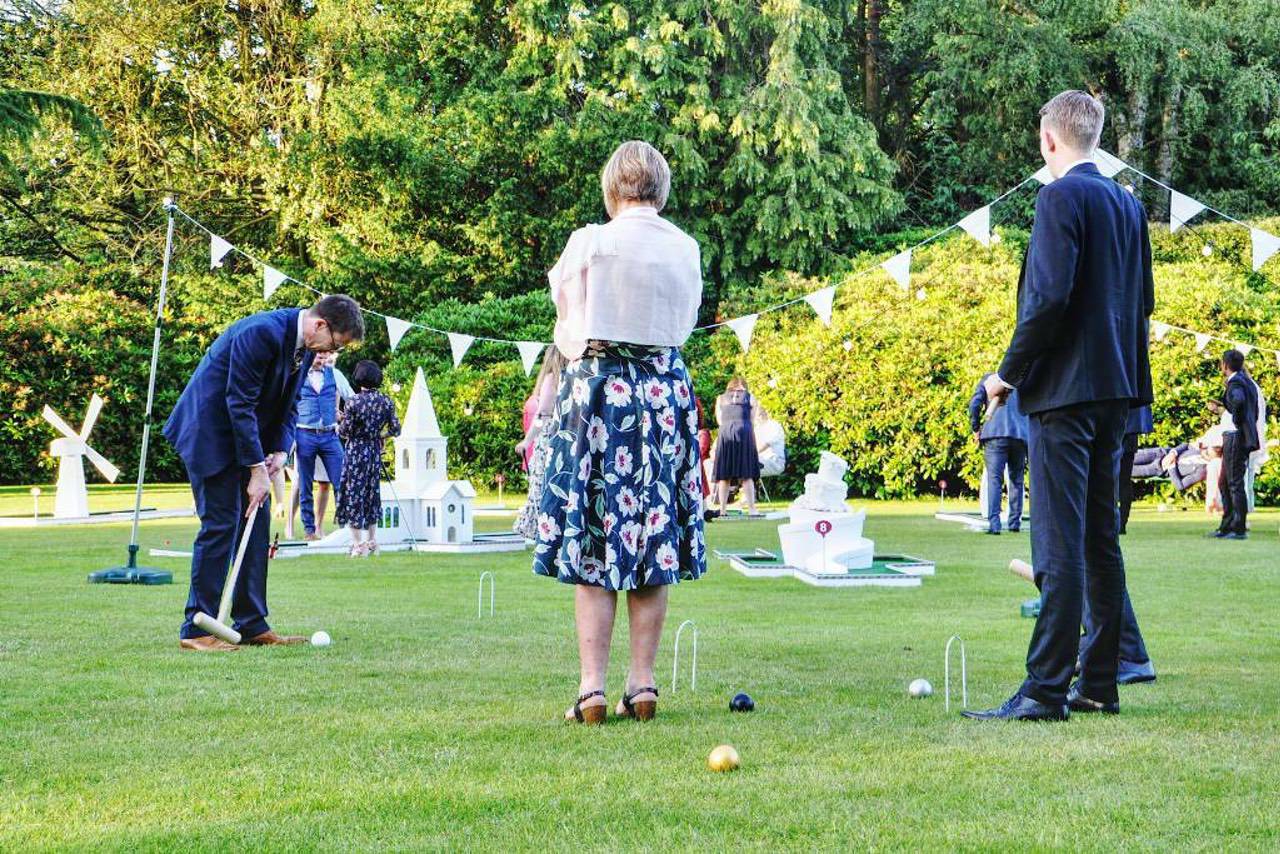 wedding garden games by crazy golf croquet