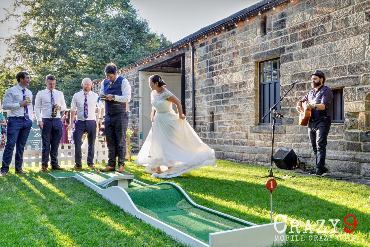 wedding mobile mini golf jump